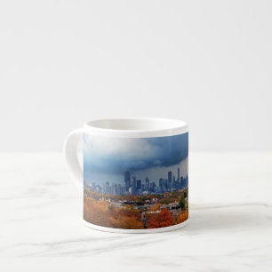 USA, Illinois, Chicago, cityscape Espresso Cup
