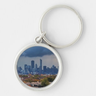 USA, Illinois, Chicago, cityscape Key Ring