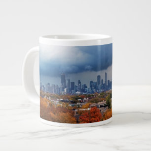 USA, Illinois, Chicago, cityscape Large Coffee Mug