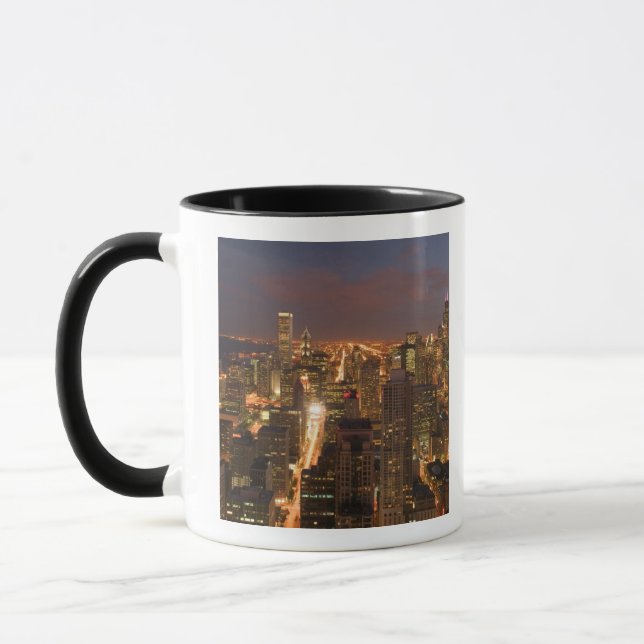 USA, Illinois, Chicago: Evening View of The Loop 2 Mug (Left)
