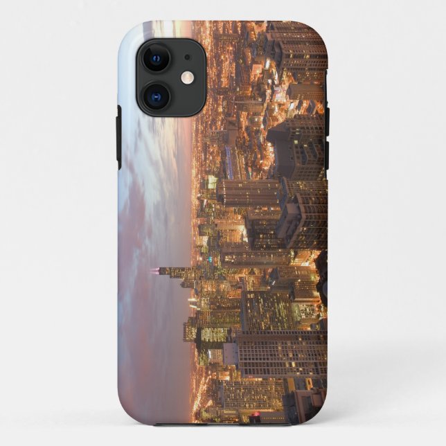 USA, Illinois, Chicago: Evening View of The Loop Case-Mate iPhone Case (Back)