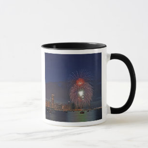 USA, Illinois, Chicago, Fourth of July fireworks Mug