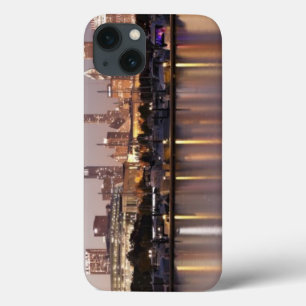 USA, Illinois, Chicago skyline at dusk iPhone 13 Case
