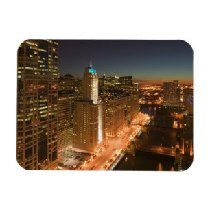 USA, Illinois, Chicago: The Loop: Buildings Magnet