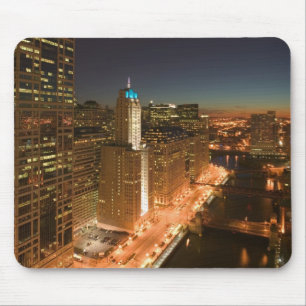 USA, Illinois, Chicago: The Loop: Buildings Mouse Pad