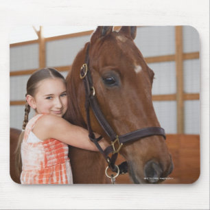 USA, Illinois, Metamora, Portrait of smiling Mouse Pad