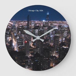 USA Image for Round Large Wall Clock