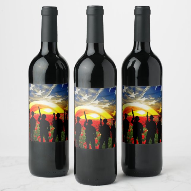 USA In Honour Wine Label (Bottles)