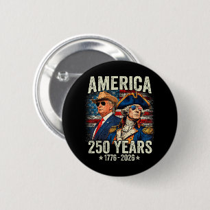 USA Independence 250th Anniversary 1776 2026 6 Cm Round Badge