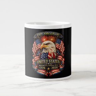 USA Independence 250th Anniversary 1776 2026 Large Coffee Mug