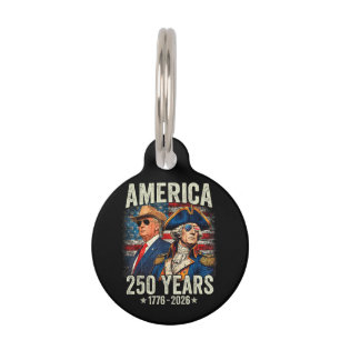 USA Independence 250th Anniversary 1776 2026 Pet Tag