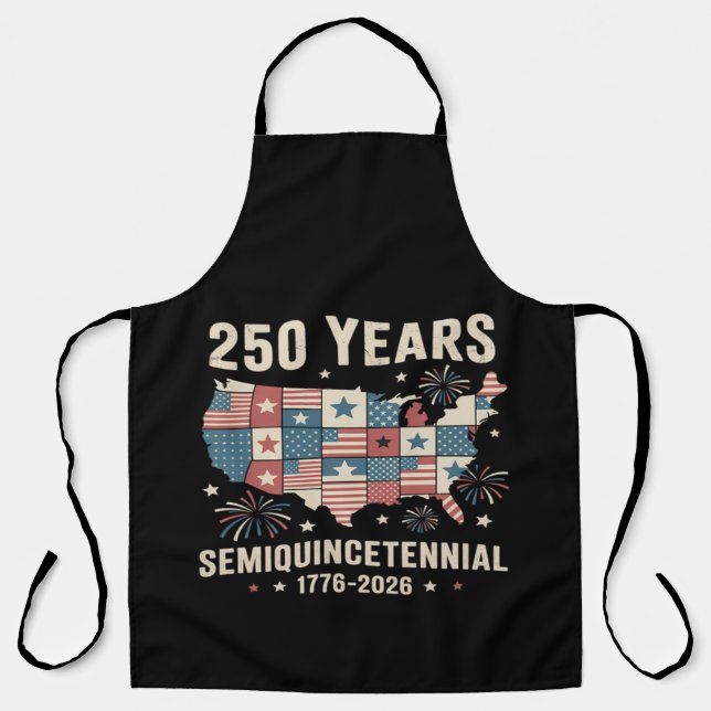 usa independence 250th anniversary apron (Front)