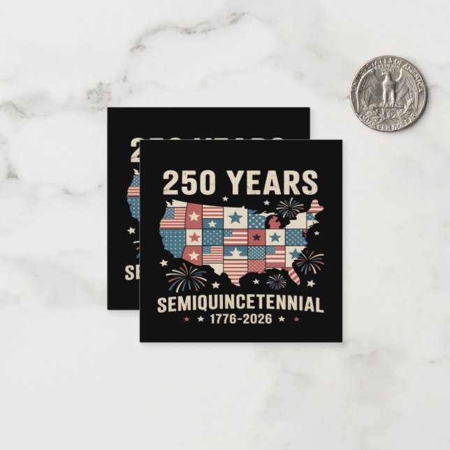USA Independence 250th Anniversary  Card (Front/Back In Situ)