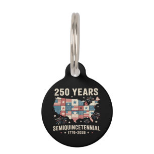 USA Independence 250th Anniversary Pet Tag