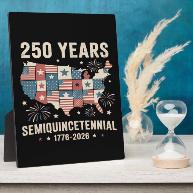 usa independence 250th anniversary plaque (Side)