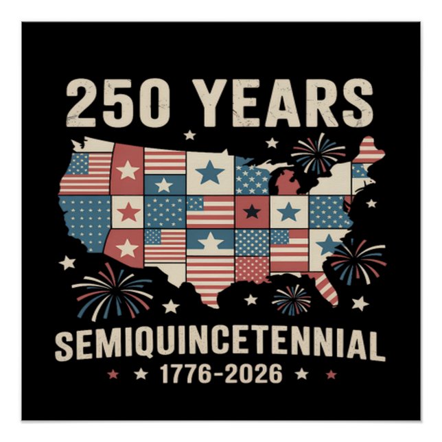 usa independence 250th anniversary poster (Front)