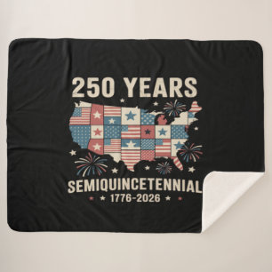 usa independence 250th anniversary sherpa blanket