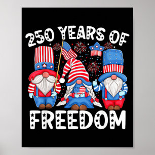 USA Independence Day 250th Anniversary Patriotic Poster