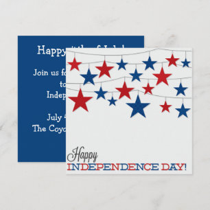 USA Independence Day 4th of July Custom Invitation