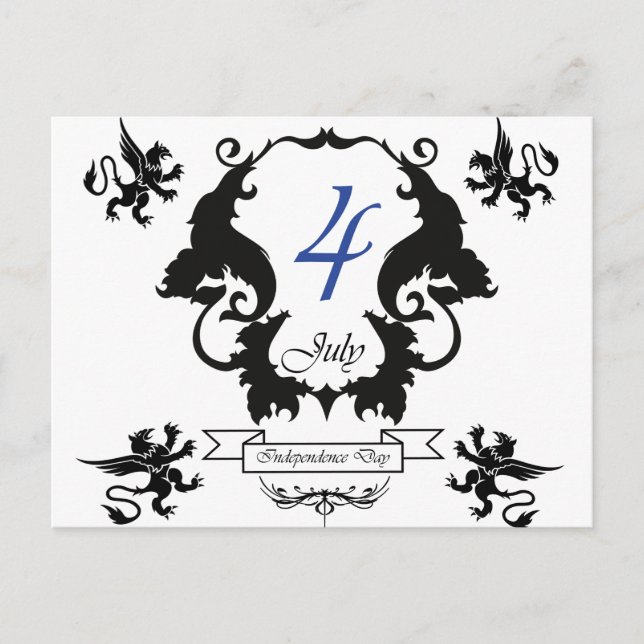 USA Independence Day greeting card (Front)