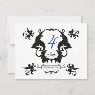 USA Independence Day greeting card