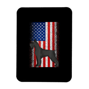 USA Independence Day July 4th American Flag Schnau Magnet