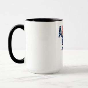 USA Independence Day Stars and Stripes Bow Mug