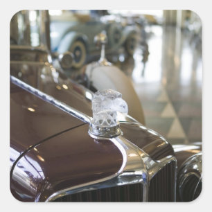 USA, Indiana, Auburn: Auburn, Cord, Duesenberg 9 Square Sticker