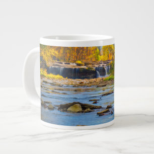 USA, Indiana. Cataract Falls State Recreation Large Coffee Mug