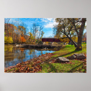 USA, Indiana, Cataract Falls State Recreation Poster