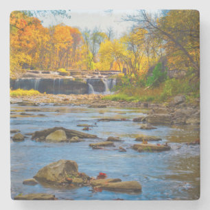 USA, Indiana. Cataract Falls State Recreation Stone Coaster