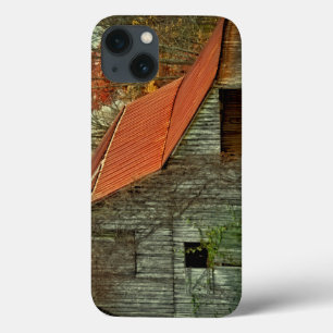 USA, Indiana. rural landscape, vine-covered barn iPhone 13 Case