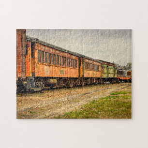 USA, Indiana. The North Mudson Railroad Museum Jigsaw Puzzle
