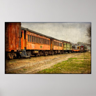 USA, Indiana. The North Mudson Railroad Museum Poster