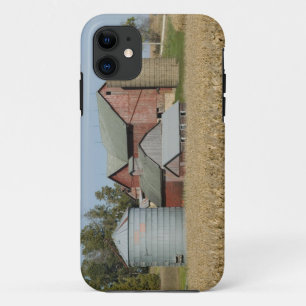 USA, IOWA, Froelich: Old farm iPhone 11 Case