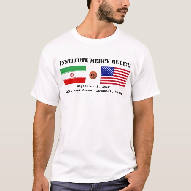 USA - IRAN Game T-Shirt (Front)