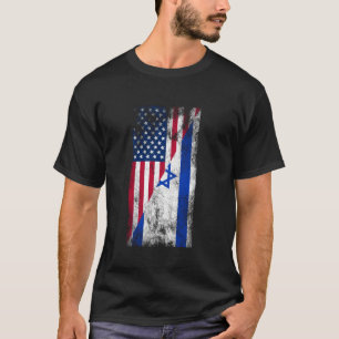 USA Israel Flags United States of America Israeli  T-Shirt