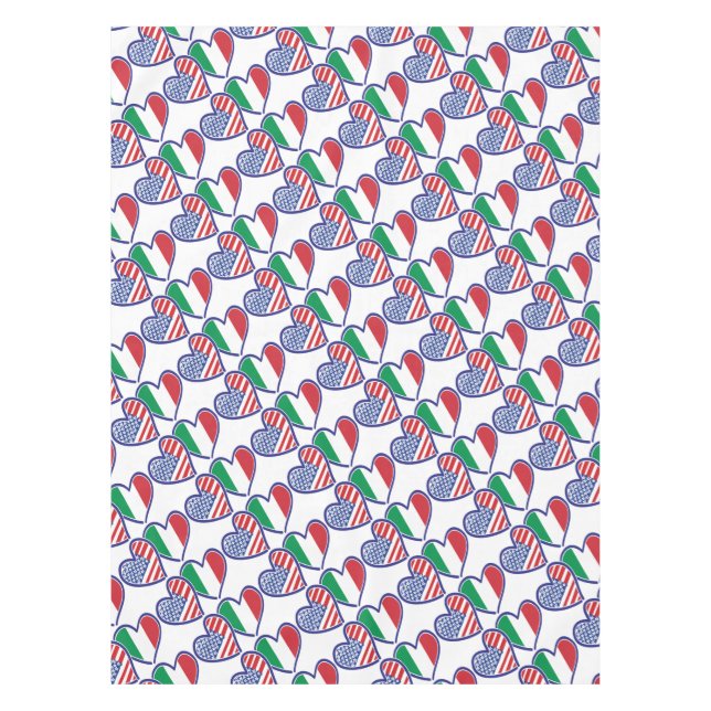 USA---Italy-Love Tablecloth (Front)