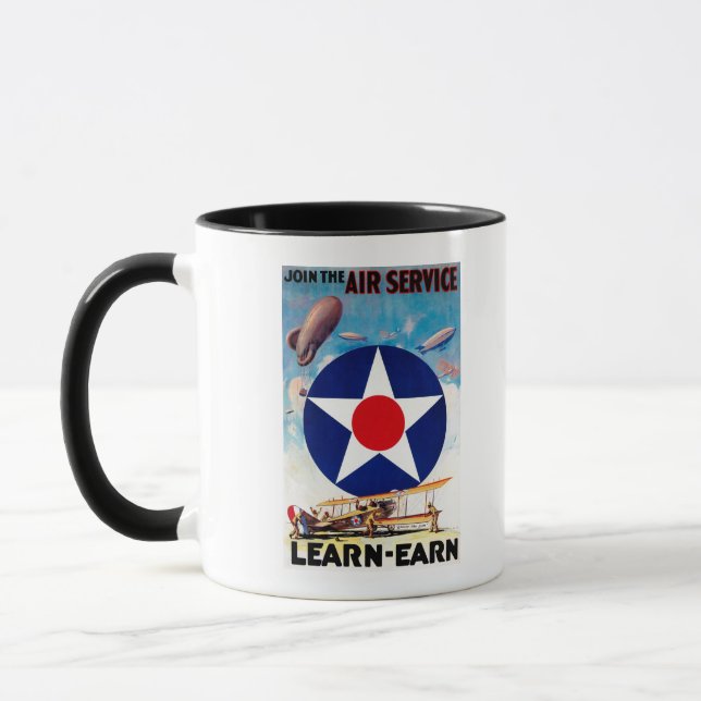 USA - Join the Air Service Learn-Earn Mug (Left)