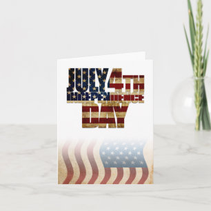 USA July 4th Independence Day Card