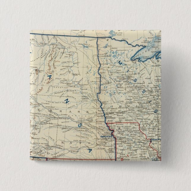 USA June 1862 15 Cm Square Badge (Front)
