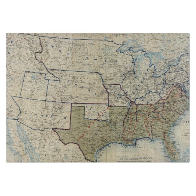 USA June 1864 Cutting Board (Front)