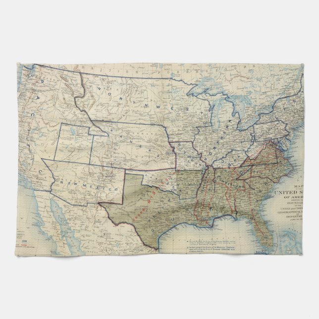 USA June 1864 Tea Towel (Horizontal)