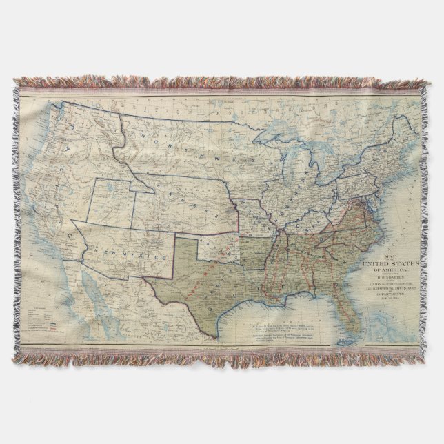 USA June 1864 Throw Blanket (Front)