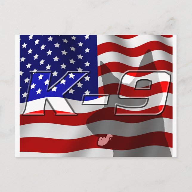 USA K9 Design Postcard (Front)