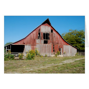 USA, Kansas, Old Red Barn