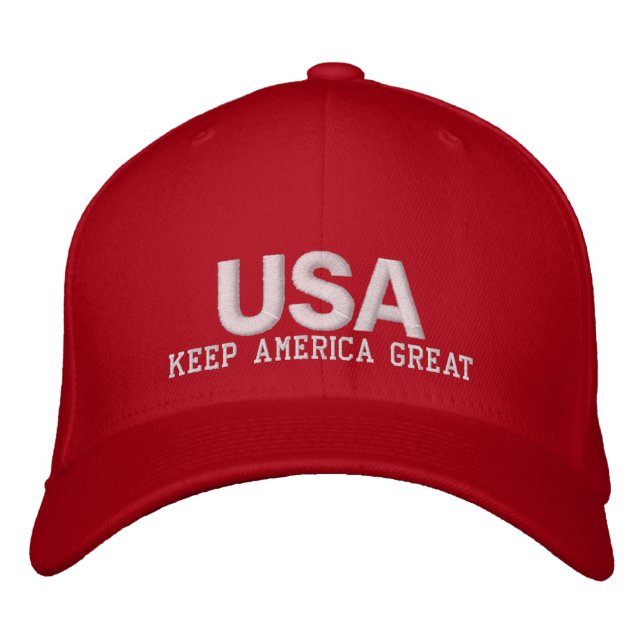 USA Keep America Great Embroidered Hat (Front)