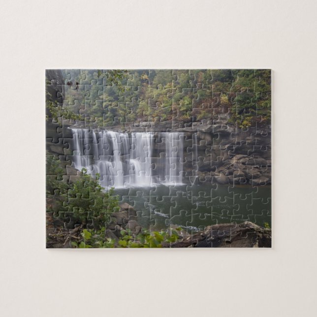USA - Kentucky. Cumberland Falls on the Jigsaw Puzzle (Horizontal)