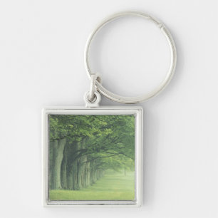 USA, Kentucky. Row of trees in spring Key Ring