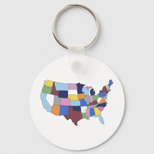 USA KEY RING